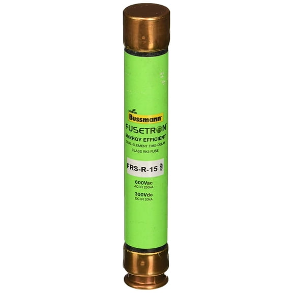 Bussmann Fuses Frs-R-15 Fuse Time Delay 15A FRS-R-15