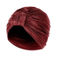 thumbnail image 1 of Chapeau Chimio à Volants Musulman Indien Solide pour Femmes, Turbans, Bonnet, Couvre-Chef, 1 of 2