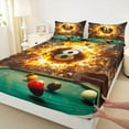 thumbnail image 3 of Castle Fairy Adults Snooker Billiards Twin Sheet Sets,Abstract Ball Game Bedding, 3 of 7