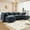 Dark Blue, variant on Harper & Bright Designs Modular Sectional Sofa with Storage Underneath, L-Shaped Couch with Ottomans, Upholstered Sectional Sofe with for Living Room, Beige