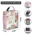 thumbnail image 3 of Floral Insulated Lunch Box Men Reusable Lunch Tote Bag Waterproof Lunch Tote Portable Bag Office Travel, 3 of 6