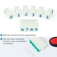 thumbnail image 3 of Unique Bargains 1 Set Detachable Character 0-9 Digits Combination Number Stamp, 3 of 7