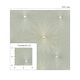 thumbnail image 6 of NextWall  Starburst Geo Peel and Stick Wallpaper Silversmoke & Gold, 6 of 6