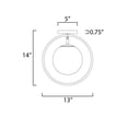 thumbnail image 2 of ET2 Lighting - Revolution-1 Light Flush Mount-13 Inches wide by 14 inches high, 2 of 6