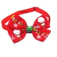 thumbnail image 1 of Christmas Small Pet Collar Tie Adjustable Necktie Handmade Party Accessory Decoration Xmas Gift, 1 of 8