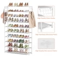 thumbnail image 4 of Estante para zapatos LANTEFUL, 10 niveles, 50 pares de capacidad, blanco, 4 of 8
