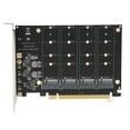 thumbnail image 4 of Adapter Hard Drive Reader 4 Port M.2 NVMe SSD To PCIE X16 M Key Hard Drive Converter Reader Expansion Card, 4 of 8