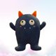 thumbnail image 3 of Cojín trasero PENGJTMXG con forma de diablo Almohada divertida Muñeco de peluche Azul oscuro 25 cm, 3 of 4