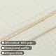 thumbnail image 4 of Soft Waffle Weave Shower Curtain, Cotton Blend Honeycomb Waffle Woven Cream Shower Curtain for Bathroom, Hotel Spa & Machine Washable - Cream, 72x72, 4 of 5