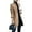 Khaki, variant on BAETEUY Women's Woolen Coat Stand Collar Slim Fit Overcoat