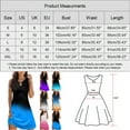 thumbnail image 3 of WNVMWI Women Summer Dresses 2024 Hot Pink Women Plus Size Bohemian Daily Summer Casual Sleeveless Pullover Dress Print Hollow Out O Neck Cover up Beach Mini Dress S, 3 of 4