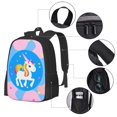 thumbnail image 4 of DouZhe Lightweight Backpack, Cute Cartoon Sparkle Stars Unicorn Prints Travel Outdoor Hiking Bag School Bookbag Casual Daypack Backpacks for Women Men, 4 of 7