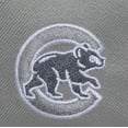 thumbnail image 3 of Men's Mitchell & Ness  Gray Chicago Cubs Thunderstorm Head Coach Pro-Crown Adjustable Hat, 3 of 4