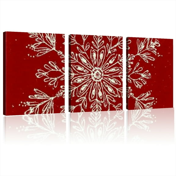 wooden frames Christmas print Xmas wall art, Xmas home decor, trendy wrapped canvas, Christmas digital, holiday print set for living room bedroom-wrapped canvas-wrapped canvas 12*16inch*3pcs