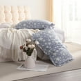 thumbnail image 6 of Ntbay 2 Pack Breathable Cotton Pillow Shams,3 Layer Muslin Decorative Pillow Covers with Envelope Closure, King Size, Blue Stars, 6 of 6