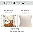 thumbnail image 6 of Christmas Deer Pillow Covers Joy Reindeer I Smell Snow Snowflake Throw Pillow Cover 18x18 Inch Winter Holiday Cushion Case Decoration for Sofa Couch, 6 of 6