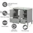 Bathroom Vanity Base Only, Bathroom Storage Cabinet with Doors and ...