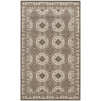 SAFAVIEH Artisan Thurstan Geometric Area Rug, Brown/Ivory, 4' x 6'