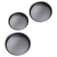 thumbnail image 4 of PAMINGONO 3pcs Kitchen Pizza Pan Black Nonstick Tray for Home Bakers, 4 of 8