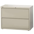 thumbnail image 3 of Hirsh Industries B691006 36 in. HL10000 Series Lateral File with 2-Drawer - Light Gray, 3 of 5