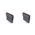 thumbnail image 3 of sweethay Estuche de almacenamiento para relleno de grietas de asiento de automóvil, consola de camión de cuero para vehículo, bolsillo, caja negro rojo 2piezas, 3 of 6