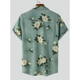 thumbnail image 3 of INCERUN Men's Cotton Linen Vintage Casual Ethnic Print Short Sleeve Shirts, 3 of 3