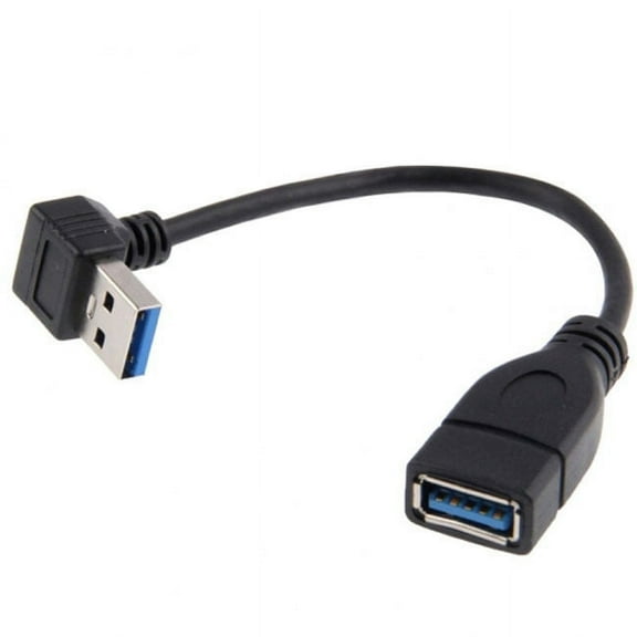 Chenyang CY Down Angled USB 3.0 Type-A Male to USB 3.0 Type-A Female Extension Cable 20cm 5Gbps 90 Degree Cable