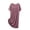 Purple, variant on Taqqpue Nightgowns for Women Cotton Soft Night Gowns Short Sleeve V Neck Sleep Dress Sleepwear Solid Color Flowy Swing Plus Size Knee Length Dress for Women