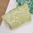 thumbnail image 4 of Bolsa de lavado de jacquard verde de cosméticos multifunción informal para el trabajo (estilo 5) JShteea Para Estrenar, 4 of 5