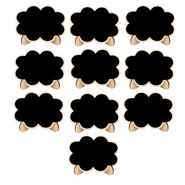 Mini Pizarras, Carteles De Con Soporte De Caballete, Pizarras De Caballete Para Decoraciones De Bodas, De Cumpleaños 10 piezas de perfecl Mini pizarra de sobremesa