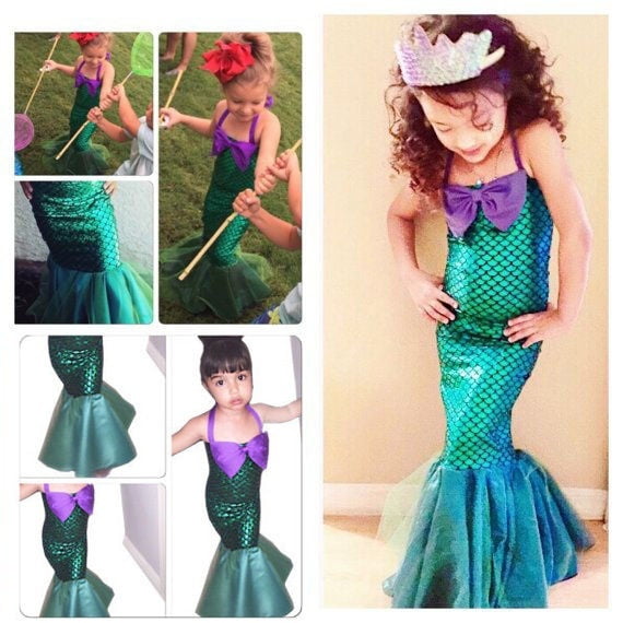 little girl mermaid style dresses