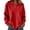 Red, variant on Tbopshirt Sweatshirts for Women Solid Color Shirt Lapel Patchwork Hoodie Sweatshirt V-Neck Long Sleeve Loose Casual Pullover with Collar Flap Flap Sports Top Hoodie,S-3XL
