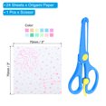 thumbnail image 2 of Uxcell 3inch Origami Paper Set, 24Pcs Luminous Square Paper, 12 Constellations Style, 2 of 6