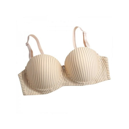 

Fymall Women s Striped Push Up Bra Underwire Seamless Bras Underwear