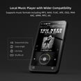 thumbnail image 2 of 16GB MP3 Player with Bluetooth and WiFi, 4" MP4 MP3 Player with Spotify, Android Music Player with Audible, Portable Digital Audio Player (Black), 2 of 6