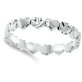 thumbnail image 4 of Eternity Heart Dove Christian Stackable Ring 925 Sterling Silver Band Jewelry Female Male Size 9, 4 of 4