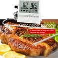 thumbnail image 3 of YOPTOP Food Stainless Probe LCD High Accuracy Temperature Gauge,white, 3 of 9