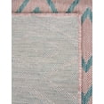 thumbnail image 4 of Jill Zarin Outdoor Collection Area Rug - Turks and Caicos (6' 1" x 9' Rectangle Pink and Aqua/Light Blue), 4 of 11