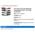 thumbnail image 2 of Front Interior Door Pull Handle Set - Compatible with 2003 - 2015 GMC Savana 3500 2004 2005 2006 2007 2008 2009 2010 2011 2012 2013 2014, 2 of 2