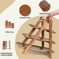 thumbnail image 3 of 3 Tier Serving Trays Wooden, Cupcake Stand Towers, 3 of 5