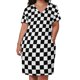 thumbnail image 2 of Vestido holgado con bolsillos a cuadros para mujer, vestido de noche de verano para mujer, 2 of 6