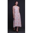 thumbnail image 3 of Bimba Oiseau Causal Long Dos Nu Licol Robe Femmes Imprimé BeachDress-Medium, 3 of 6