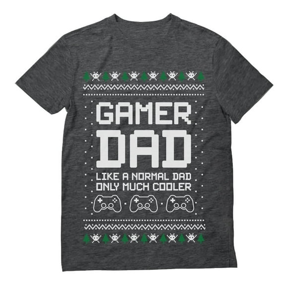 Tstars Men's Ugly Christmas T-Shirt – Funny Gamer Dad Gift for Husband, Cool Holiday Shirt for Xmas Party
