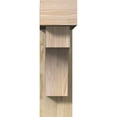 thumbnail image 2 of Ekena Millwork 6"W x 20"D x 20"H Westlake Block Rough Sawn Bracket w/ Offset Brace, Douglas Fir, 2 of 25