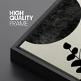 thumbnail image 4 of PixonSign Framed Canvas Print Wall Art Set Geometrid Mid-Century Forest Plant Collage Abstract Shapes Illustrations Modern Art Boho Decorative for Living Room, Bedroom, Office - 16"x24"x3 BLACK, 4 of 5