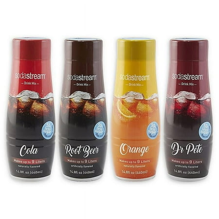 SodaStream 4-Piece Classics Sparkling Drink Mix Variety Set