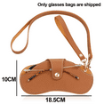 thumbnail image 2 of Eyeglass Case Shell, Portable Sunglass Case, fashionable PU Leather Eyeglass Case, Lightweight, 2 of 5