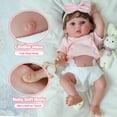 thumbnail image 4 of Muñeca Reborn SCOM Lifelike Lucy de 45 cm con ropa y acceso., 4 of 7