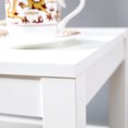 thumbnail image 6 of Yardi Yard Wood Square 18" End Side Table with 2 Open Storage Shelf for Small Spaces White, 6 of 8