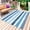 SkyBlue, variant on Blue Striped Outdoor Rug for Patio/Deck/Porch, Non-Slip Large Area Rug 3 x 5 Ft, Farmhouse Stripes Modern Art Indoor Outdoor Rugs Washable Area Rugs, Reversible Camping Rug Carpet Runner